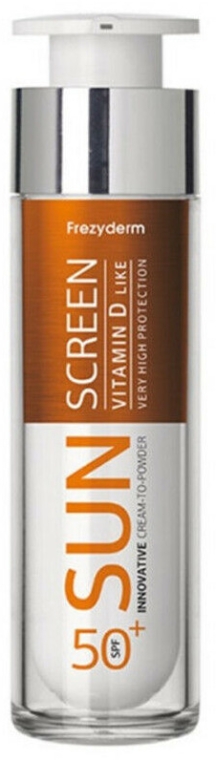 Przeciwsłoneczny krem do twarzy - Frezyderm Sun Screen Vitamin D Like Skin Benefits Cream to Powder SPF50+ — Zdjęcie N1