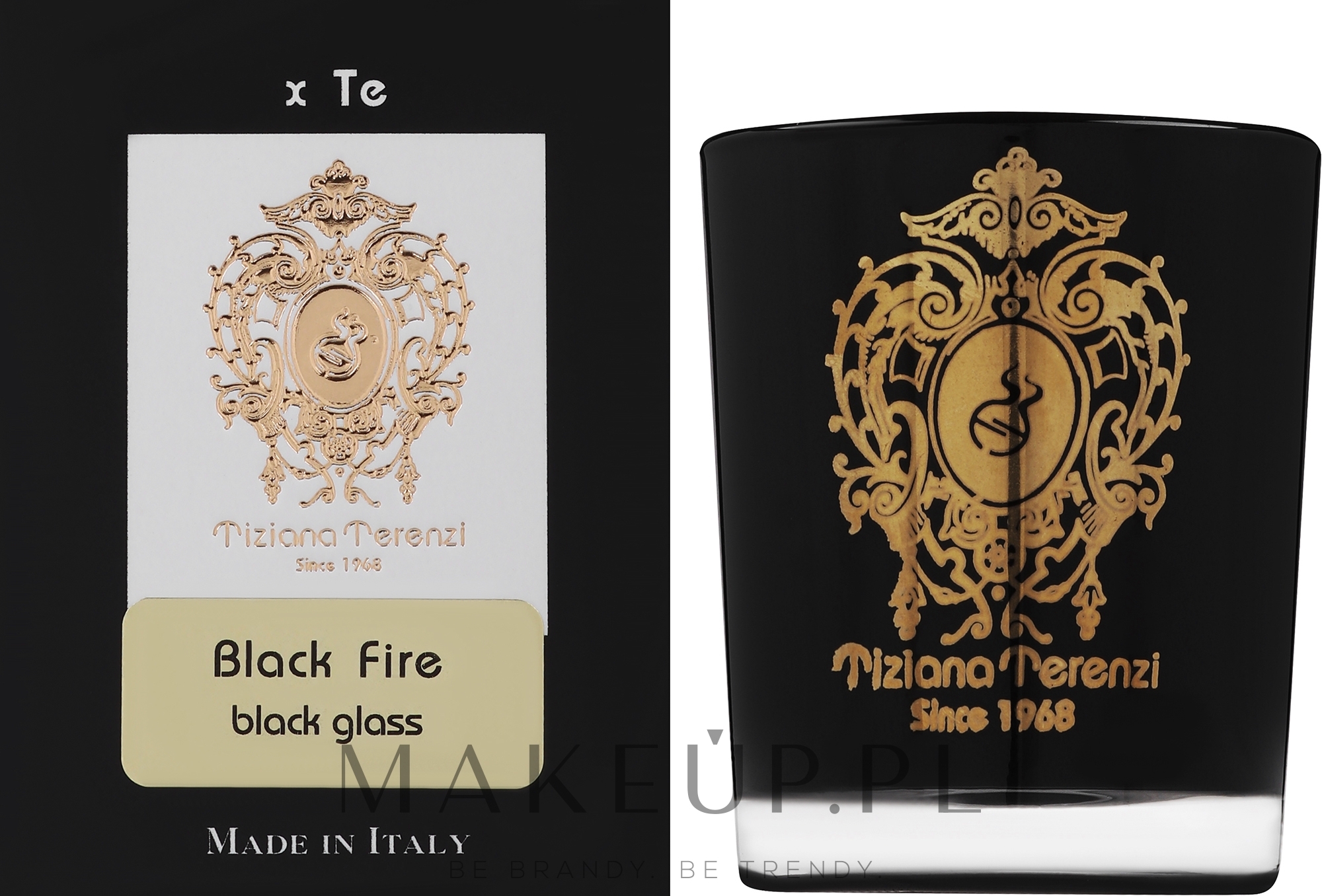 Tiziana Terenzi Black Fire Black Glass - Świeca zapachowa — Zdjęcie 35 g