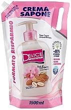 Mydło do rąk, twarzy i ciała Almond Flowers - Mil Mil Delice Day by Day Soap Cream Almond Flowers Refill (uzupełnienie) — Zdjęcie N1