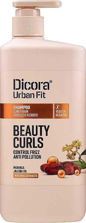 PRZECENA! Szampon do włosów kręconych - Dicora Urban Fit Shampoo Beauty Curls * — Zdjęcie N3