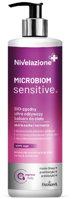 Odżywczy balsam do ciała - Farmona Nivelazione Microbiom Sensitive Body Balm — Zdjęcie N1