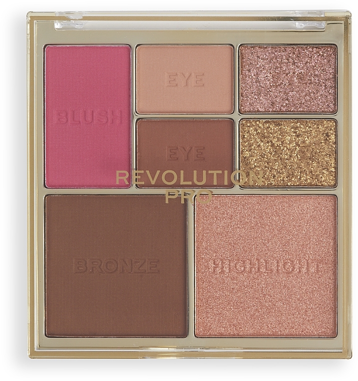 Paleta do makijażu - Revolution Pro Iconic Eye & Cheek Palette Medium/Deep — Zdjęcie N2