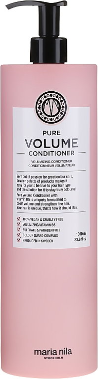 Nawilżająca odżywka dodająca włosom objętości - Maria Nila Pure Volume Conditioner — Zdjęcie N4
