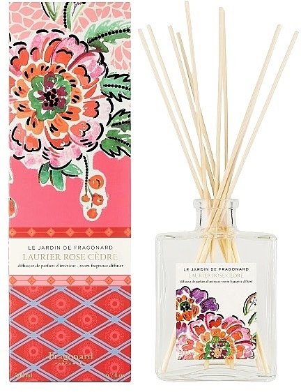 Dyfuzor zapachowy - Fragonard Laurier Rose Cedre Room Fragrance Diffuser — Zdjęcie N1