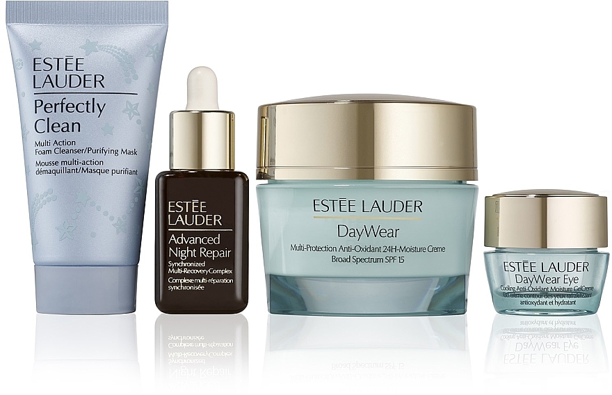 Zestaw do pielęgnacji twarzy - Estee Lauder DayWear Skincare Set (cr/50ml + foam/30ml + ser/15ml + cr/5ml) — Zdjęcie N2