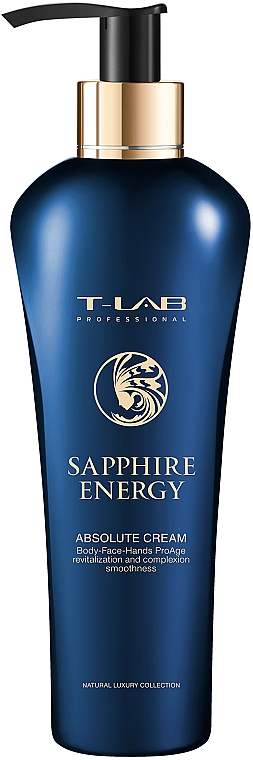 Krem przeciwstarzeniowy do twarzy, dłoni i ciała - T-Lab Professional Sapphire Energy Absolute Cream — Zdjęcie N1