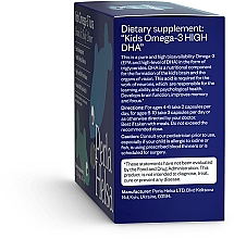 Suplement diety Kids Omega-3 z wysokim poziomem DHA, 300 mg, 120 kapsułek - Perla Helsa Kids Omega-3 Tuna Brain & Body Power Dietary Supplement — Zdjęcie N4