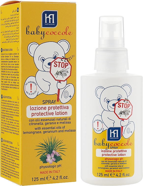 Balsam w sprayu odstraszający komary - Babycoccole Stop Protective Lotion — Zdjęcie N1