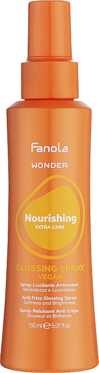 Spray nabłyszczający do włosów - Fanola Wonder Nourishing Glossing Spray  — Zdjęcie N1