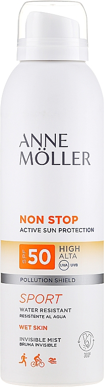 Przeciwsłoneczny spray do ciała SPF 50 - Anne Möller Non Stop Active Sun Invisible Mist  — Zdjęcie N1
