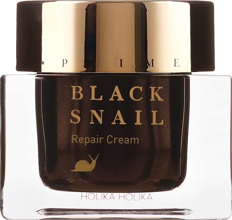 Regenerujący krem do twarzy ze śluzem czarnego ślimaka - Holika Holika Prime Youth Black Snail Repair Cream — фото N2