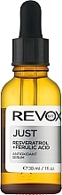 Przeciwutleniające serum do twarzy - Revox Just Resveratrol + Ferulic Acid Antioxidant Serum — Zdjęcie N1
