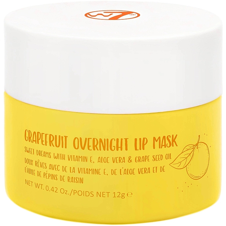 Nocna maska ​​do ust Grapefruit - W7 Grapefruit Overnight Lip Mask — Zdjęcie N1