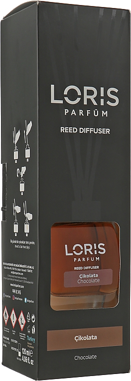 Dyfuzor zapachowy Czekolada - Loris Parfum Reed Diffuser Chocolate — Zdjęcie N1