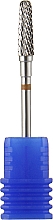 Frez węglikowy dla leworęcznych, stożek, 4 mm, niebieski - Head The Beauty Tools — Zdjęcie N1