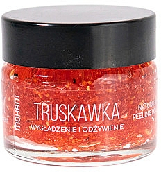 Naturalny peeling do ust Truskawka - Mohani Strawberry Smoothing And Nouriahing Lip Scrub