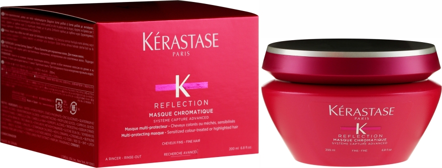 Odżywcza maska do włosów cienkich i farbowanych - Kérastase Reflection Masque Chromatique Fine Hair — Zdjęcie N2