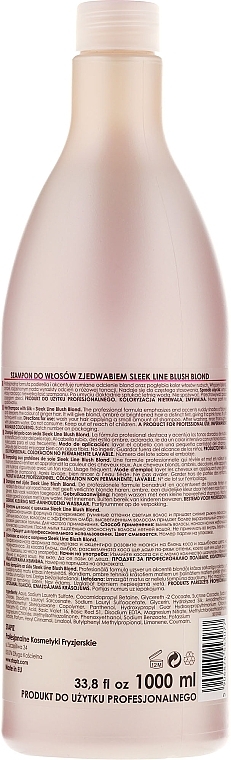 PRZECENA! Stapiz Sleek Line Blush Blond Shampoo - Szampon do włosów blond nadający różowy odcień * — Zdjęcie N5