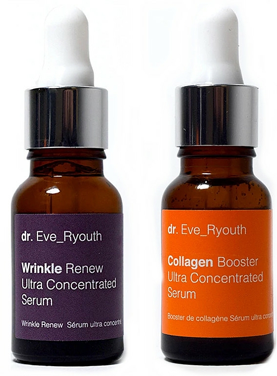 Zestaw - Dr. Eve_Ryouth Collagen Plump & Wrinkle Renew Serum Set (ser/2x15ml) — Zdjęcie N1