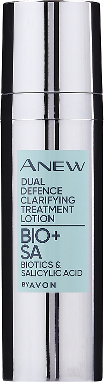 Oczyszczający lotion do twarzy z biotykami i kwasem salicylowym - Avon Anew Dual Defence Clarifuing Lotion Biotics & Salicylic Acid — Zdjęcie N1