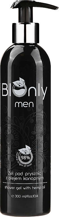 Żel pod prysznic z olejem konopnym dla mężczyzn - BIOnly Men — Zdjęcie N1