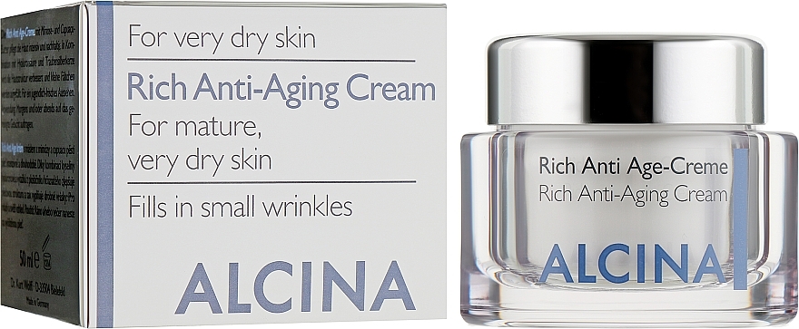 Odżywczy przeciwzmarszczkowy krem do twarzy - Alcina Rich Anti Aging Cream — Zdjęcie N3