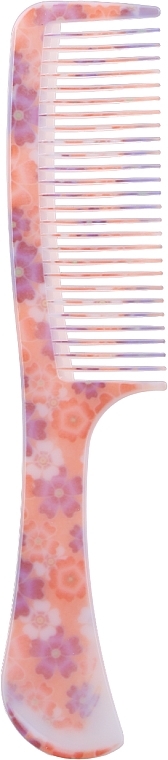 Grzebień do włosów 21,6 cm, 9811, wielokolorowy z kwiatami 2 - Donegal Floral Hair Comb — Zdjęcie N1