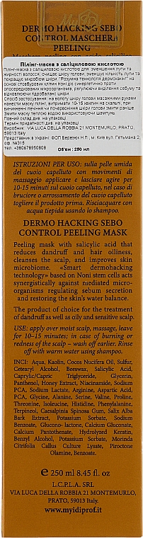 Peelingująca maska z kwasem salicylowym do skóry głowy - MyIDi Dermo Hacking Sebo Control Peeling Mask — Zdjęcie N3