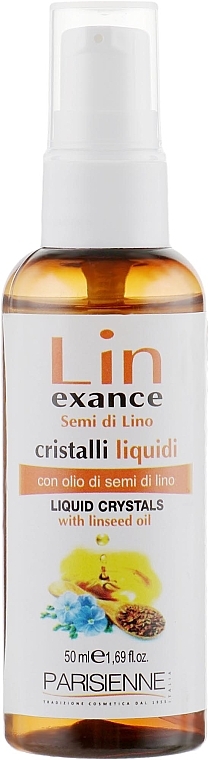 Płynne kryształy wzmacniające włosy z ekstraktem z nasion lnu - Parisienne Italia Lin Exance