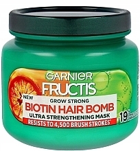 Maska do włosów - Garnier Fructis Grow Strong Biotin Hair Bomb — Zdjęcie N1