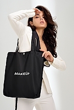Czarna torba shopper Easy Go (35 x 39 x 8 cm) - MAKEUP — Zdjęcie N2