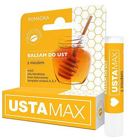 Balsam do ust z miodem - MaXmedical UstaMax Lip Balm With Honey — Zdjęcie N1
