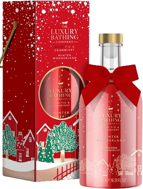 Płyn do kąpieli w pudełku upominkowym - Grace Cole The Luxury Bathing Winter Wonderland Wild Fig & Cranberry Bath Soak — Zdjęcie N1