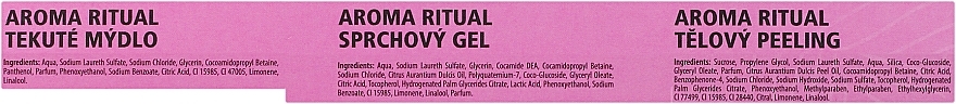 Zestaw - Dermacol Aroma Ritual Harmony (sh/gel/250ml + soap/250ml + b/scrub/200g) — Zdjęcie N3