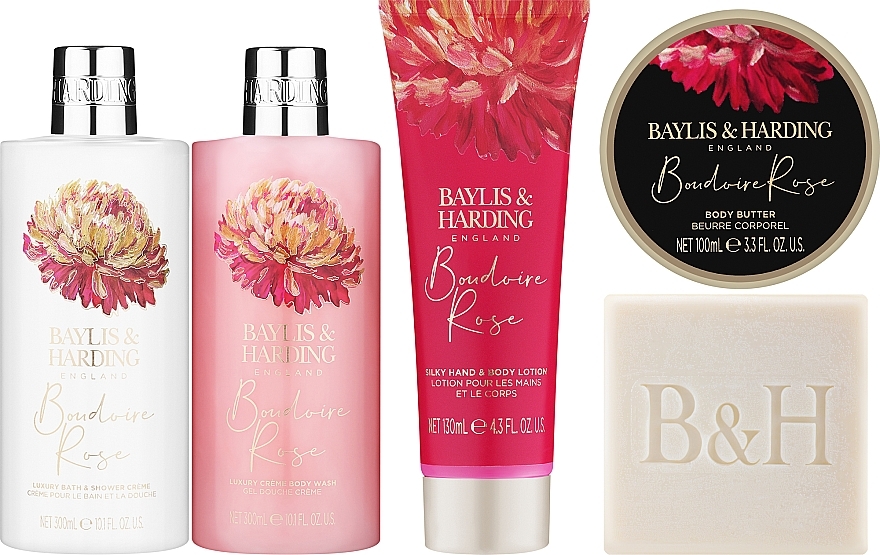 Zestaw, 5 produktów - Baylis & Harding Boudoire Rose Set — Zdjęcie N2