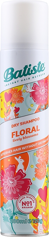 Suchy szampon - Batiste Dry Shampoo Bright and Lively Floral Essences — Zdjęcie N1