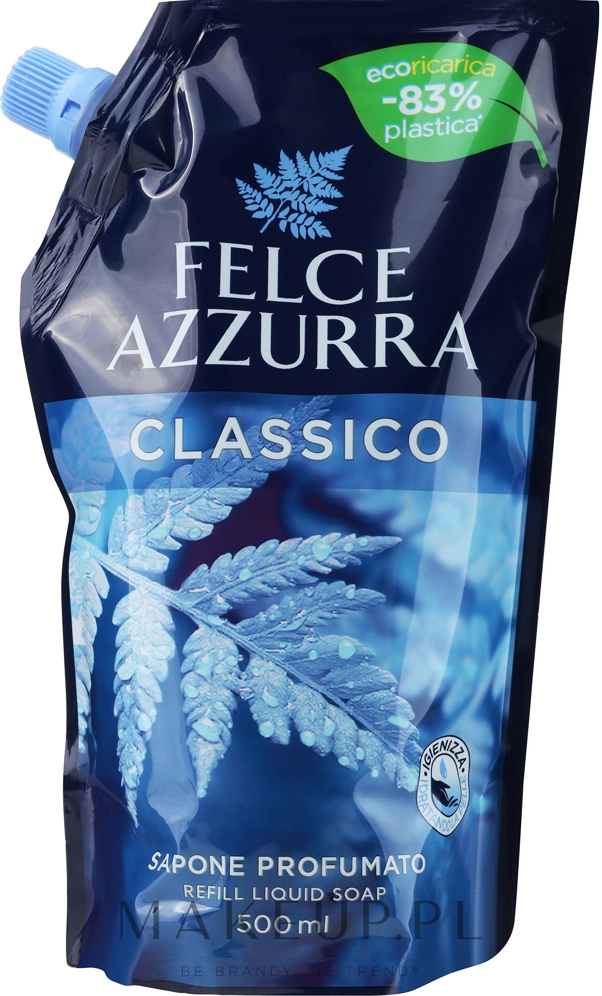 Mydło w płynie - Felce Azzurra Classic Liquid Soap (wkład uzupełniający) — Zdjęcie 500 ml
