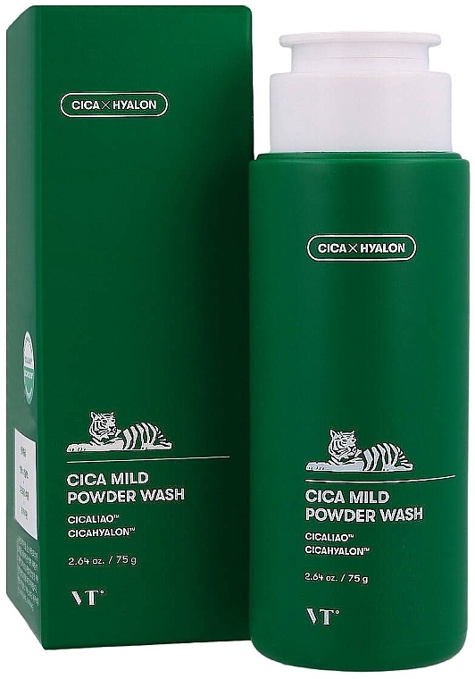 Enzymatyczny puder oczyszczający z Centellą - VT Cosmetics Cica Mild Powder Wash — Zdjęcie N2