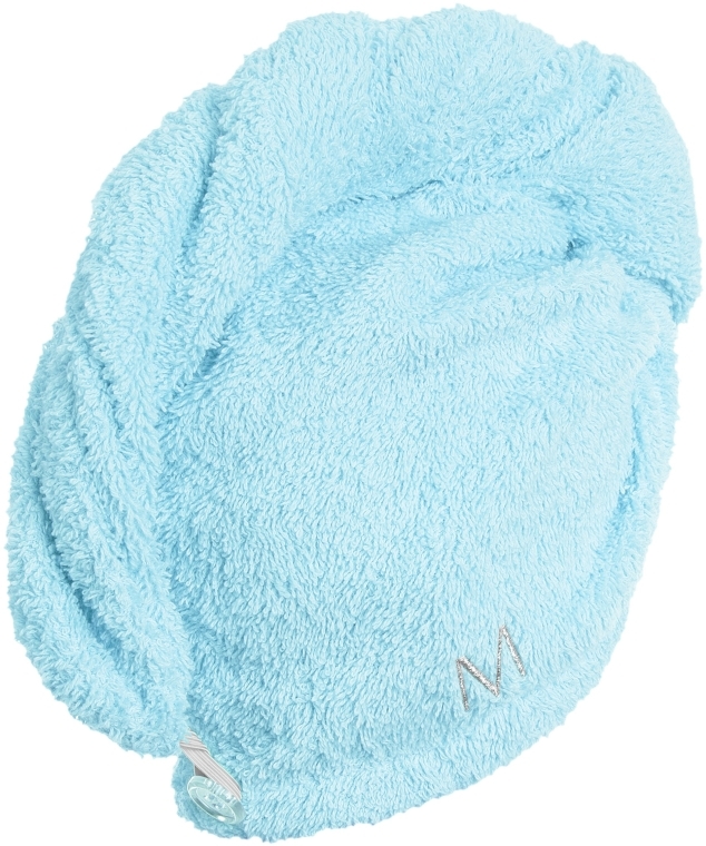 Miętowy ręcznik-turban do włosów (68 x 26 cm) - MAKEUP — Zdjęcie N3
