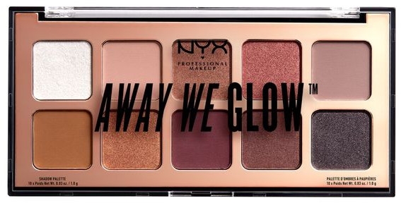 Paletka cieni do powiek - NYX Professional Makeup Away We Glow Shadow Palette