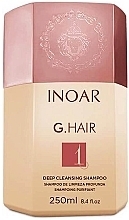 Keratynowy szampon do włosów niesfornych i trudnych do ułożenia - Inoar G.Hair 1 Deep Cleansing Szampon  — Zdjęcie N1