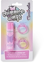 Kup Zestaw Shiny Wings (lip/balm 4 g + ring 2 pcs) - Martinelia Shimmer Wings