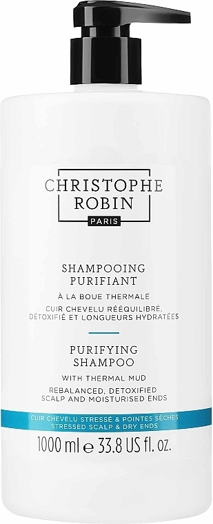 Szampon oczyszczający z błotem termalnym - Christophe Robin Purifying Shampoo With Thermal Mud — Zdjęcie N1