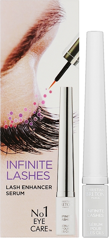 Serum wzmacniające i przyspieszające wzrost rzęs - Christian Breton Infinite Lashes Enhancer Serum — Zdjęcie N2