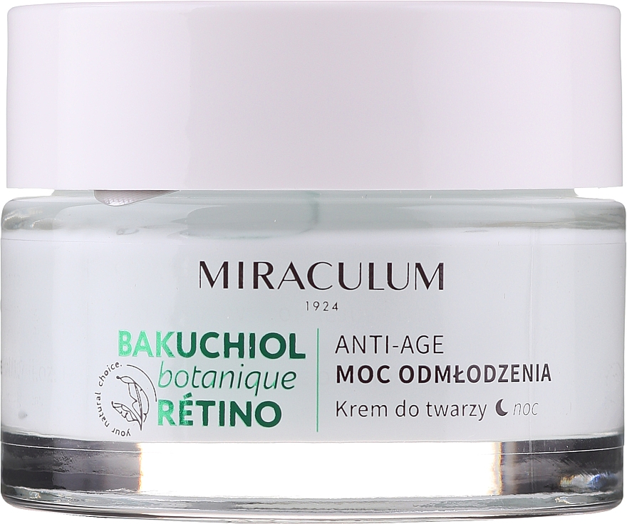Krem do twarzy na noc - Miraculum Bakuchiol Botanique Retino Anti-Age Cream — Zdjęcie N3