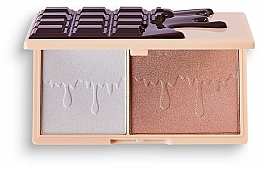 Paletka rozświetlaczy do twarzy - I Heart Makeup Revolution Chocolate Fondue Mini Highlighter Palette — Zdjęcie N3