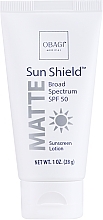 Matujący filtr przeciwsłoneczny SPF50 - Obagi Sun Shield Matte Broad Spectrum SPF 50 Travel Size — Zdjęcie N1