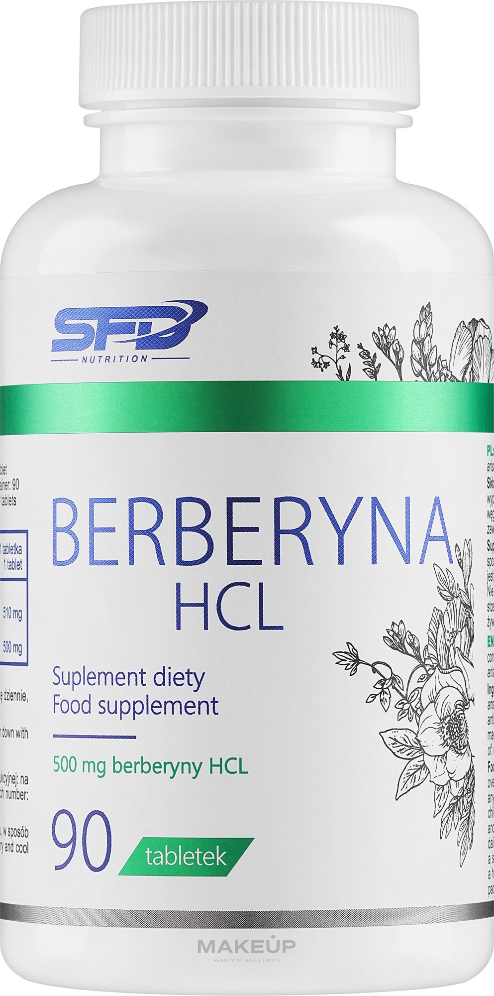 Suplement diety Chlorowodorek berberyny - SFD Nutrition Berberyna HCL — Zdjęcie 90 szt.