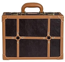 Kasetka kosmetyczna - Ingolt Mini Makeup Suitcase KC-007M Brown — Zdjęcie N1