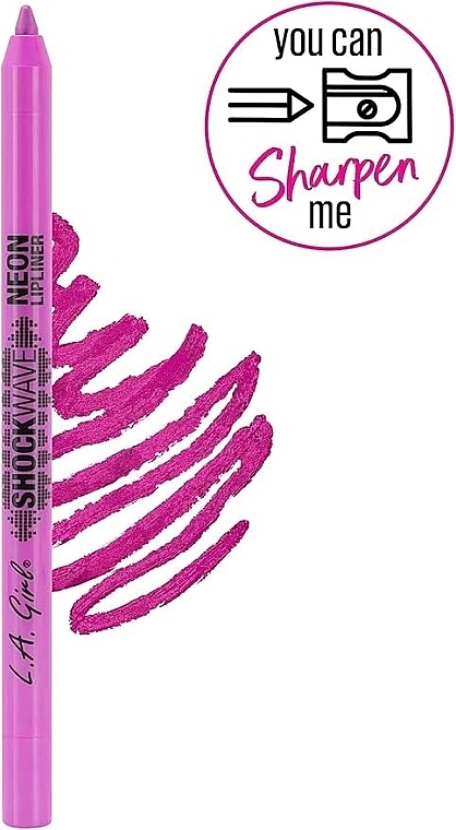 Konturówka do ust - L.A. Girl Shockwave Neon Lip Liner — Zdjęcie N3